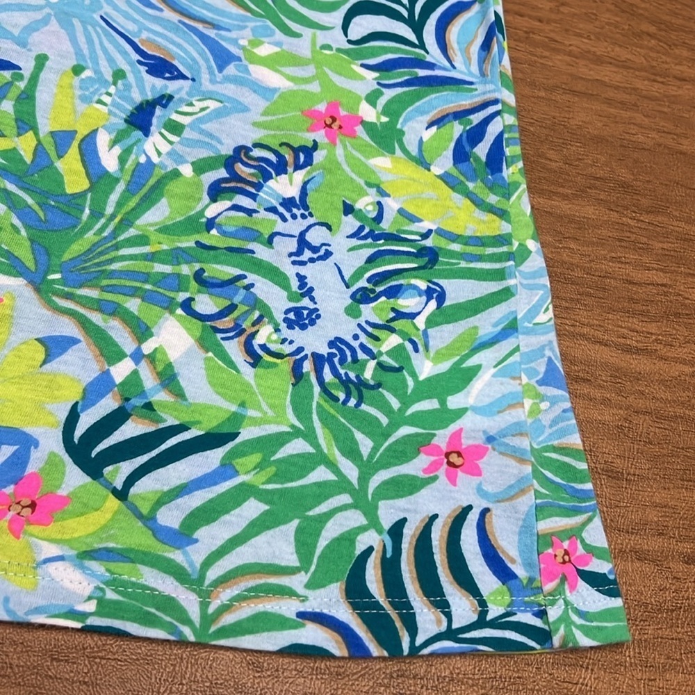 Lilly Pulitzer Girls cotton dress.  Lion print Size small 4-5 - Picture 5 of 9